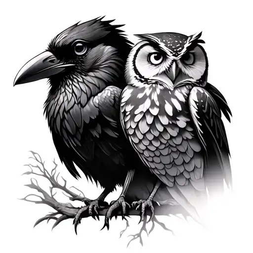 Crow And Owl Chest