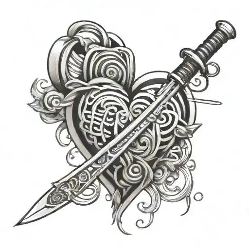 Heart Wire With Katana