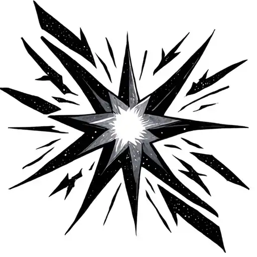 Northern Star Sign Simple Line