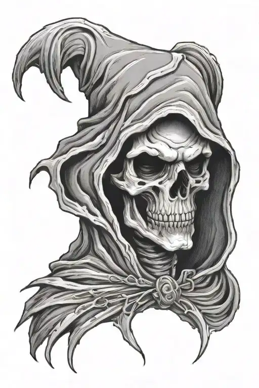 Grim Reaper Head With Rip Ld