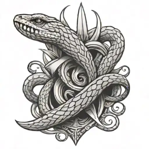 Dagger And Snake