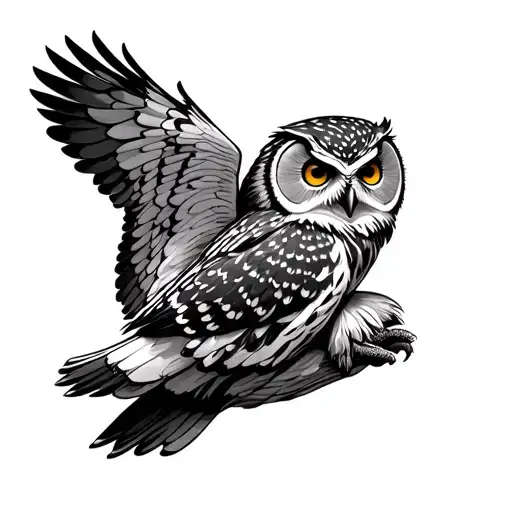 Owl Flying