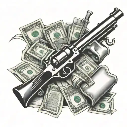 Guns Money Bags