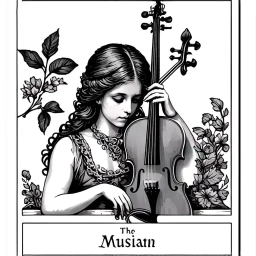 The Musician Tarot Card Featuring A Violinist