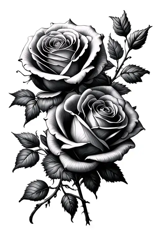 Three Rose Intertwined Con Gioielli