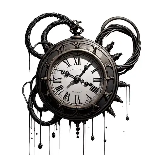 Steampunk Clock With Wires