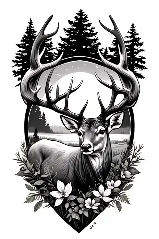 Deer Scene