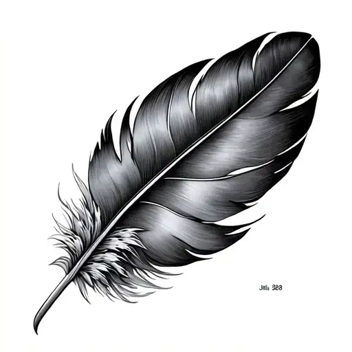 Feather With Birth Chart Jul 28 1987