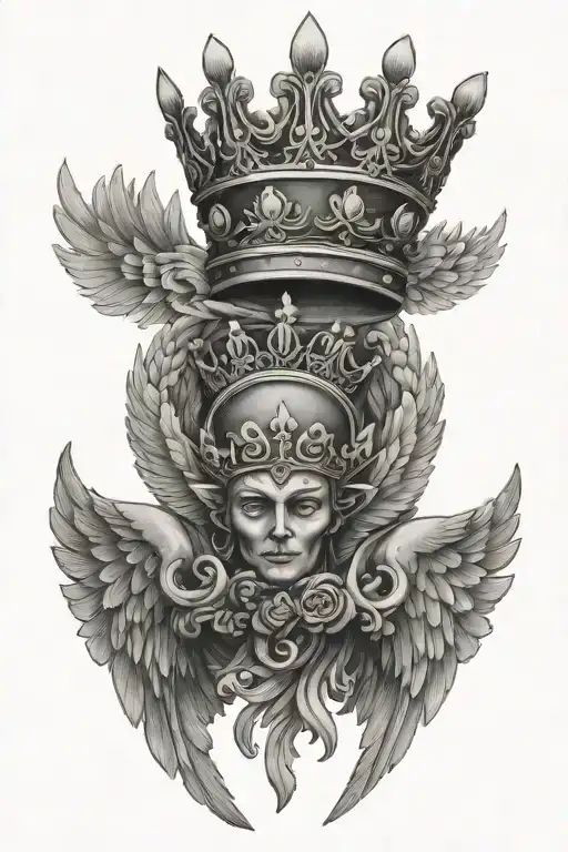 Crown And Wings