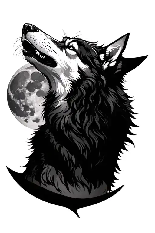 Wolf Howling At The Moon