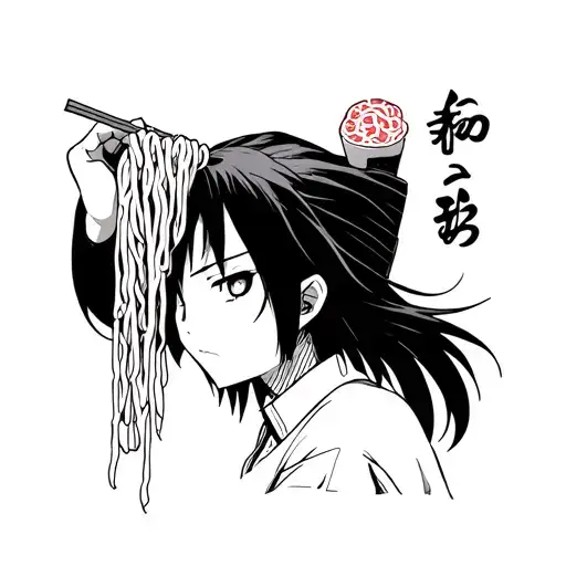 Itachi Eating Ramen Noodles