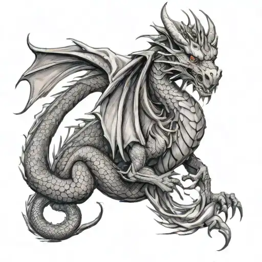 Dragon Showing Manliness And Passion And Kindness