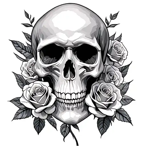 Skull And Roses