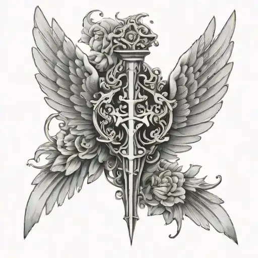 Heaven Gate Wings Holding