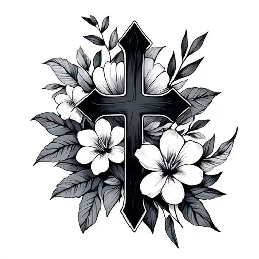 Floral Cross