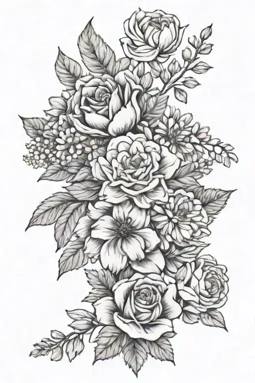 Birth Flower Bouquet