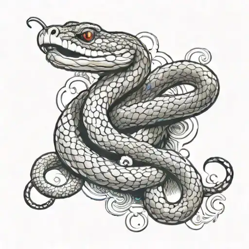 Snake With Guns Money Drugs