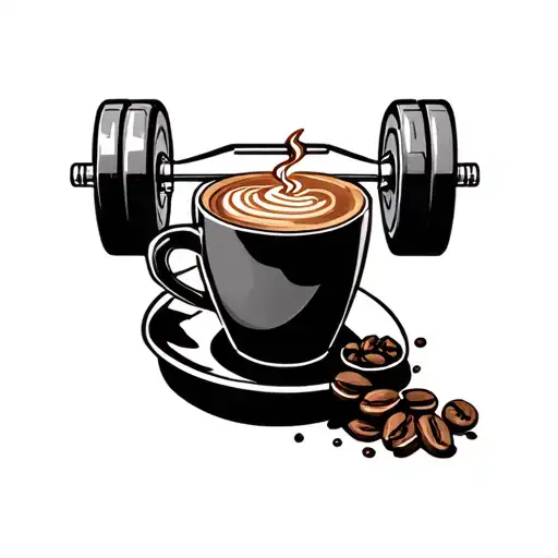 Coffee And Weightlifting Scene