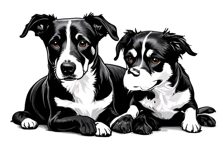 Dad Mom Adopted Son And Dog