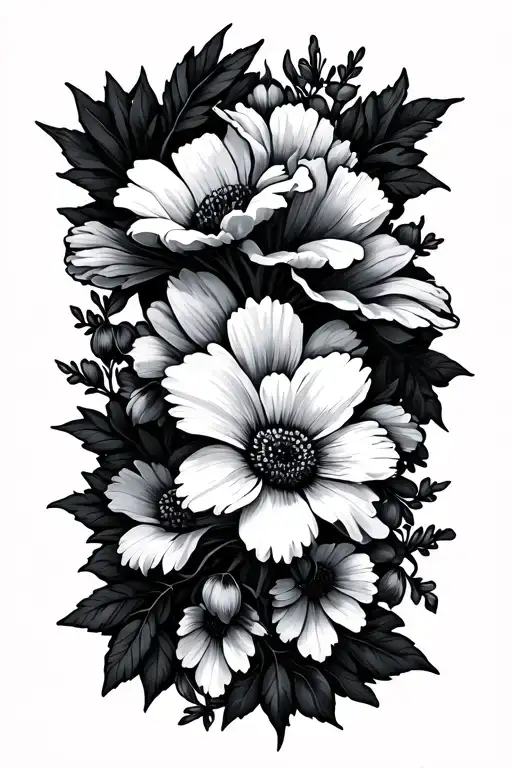 Wildflower Leg Wrap Piece