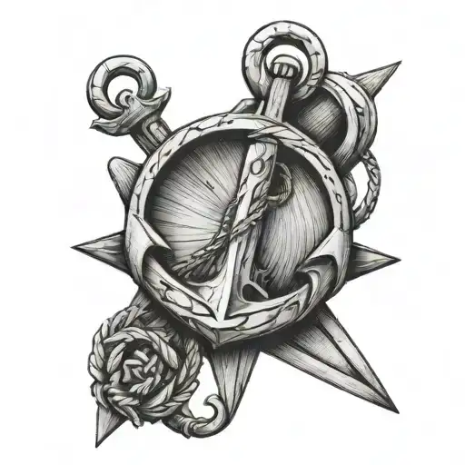 Number 3 With Anchor