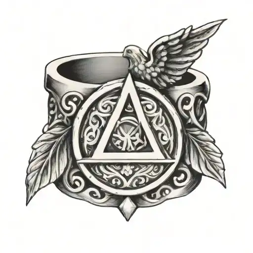 Signet Ring With Trinity God