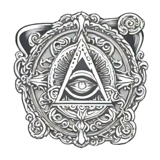 Signet Ring With Trinity God