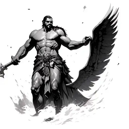 God Of War Ares Standing On Olympus Watching Icarus