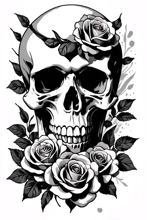 Skull And Roses