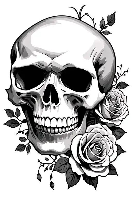 Skull And Roses