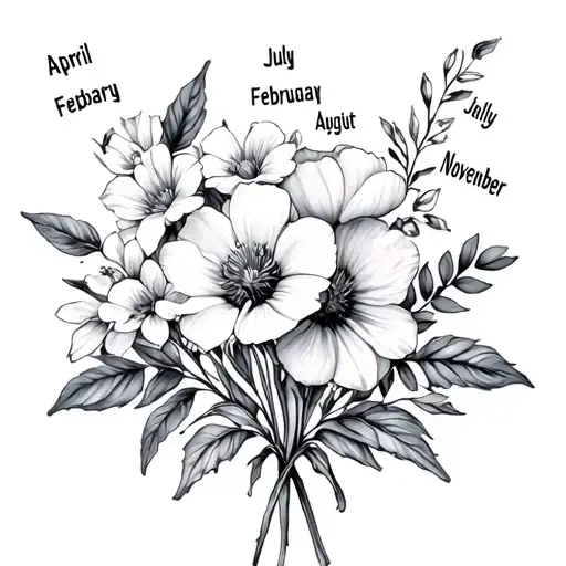Birth Flowers January February April July August And November