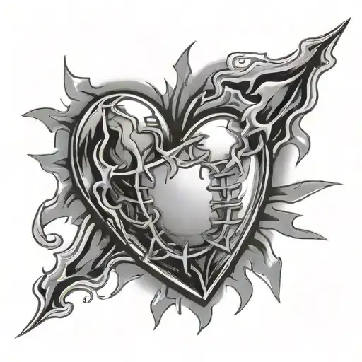 Football Broken Heart