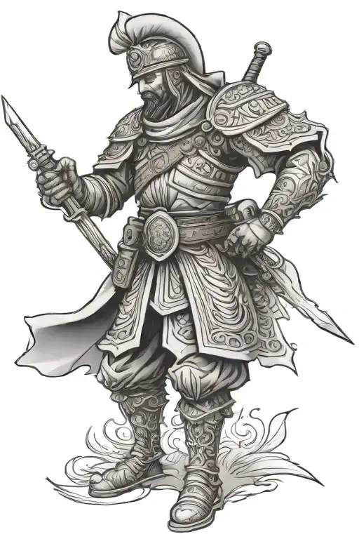 Ottoman Warrior Wielding