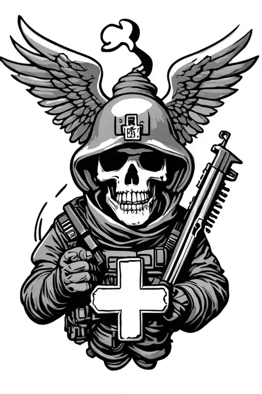 Tattoos For A Combat Medic Aesthetic