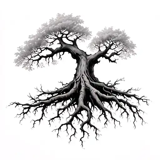 Tree Roots Spreading