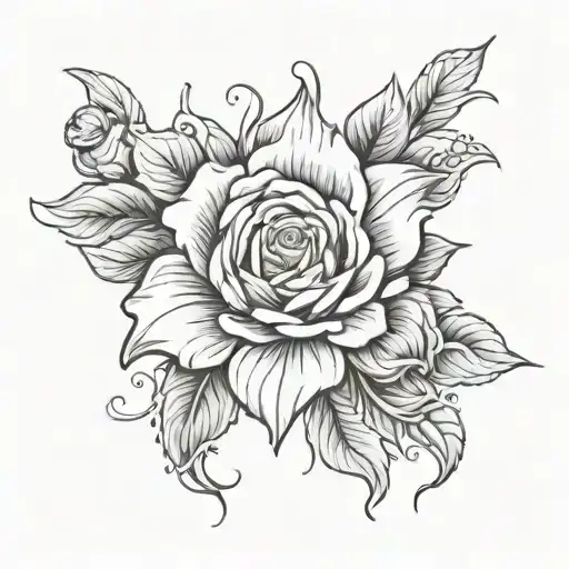 Sketch Of A Tattoo In Memory Of My Grandmother With The Date Of Death