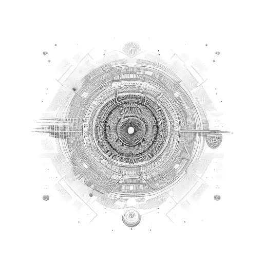 A Planet With Intricate Patterns And Symbols