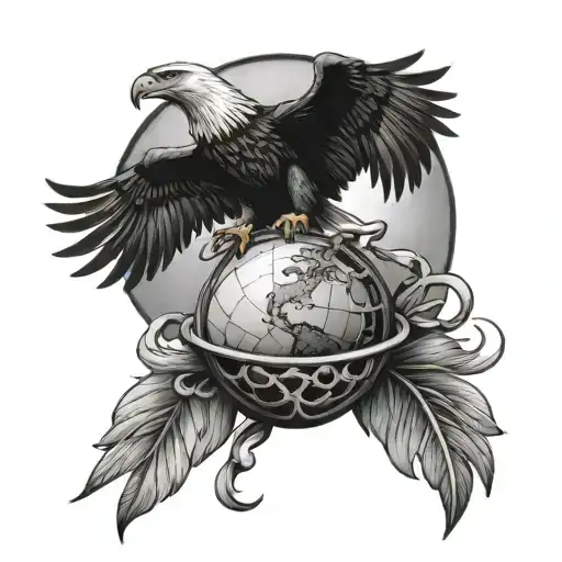 Eagle Globe And Anchor Drawn By Jay Papke And Dante Ariola