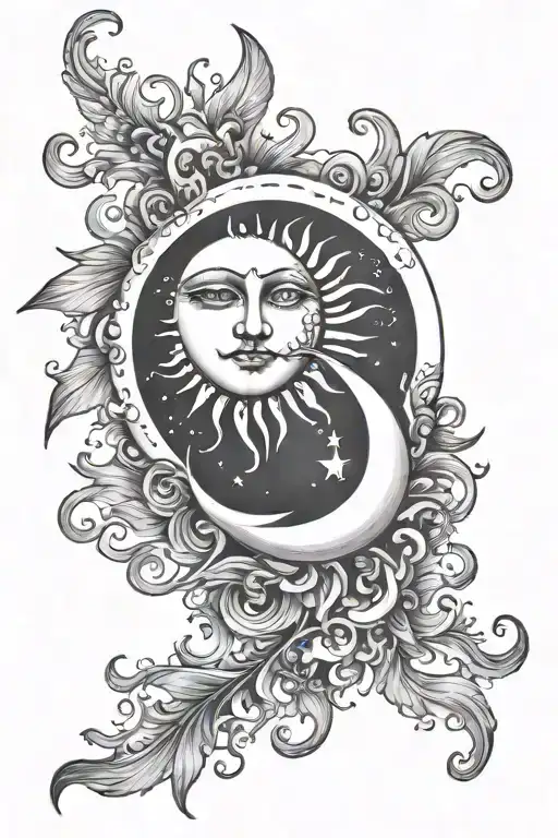 Sun And Moon Semicolon