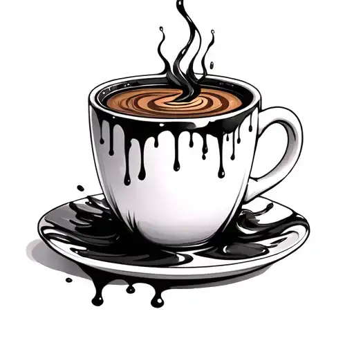 Coffee Cup With Toxic Sludge
