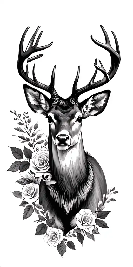 Roses Deer Nordic