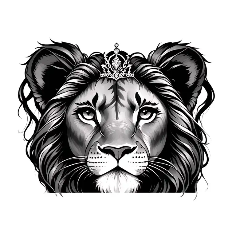 Princess With A Small Lion