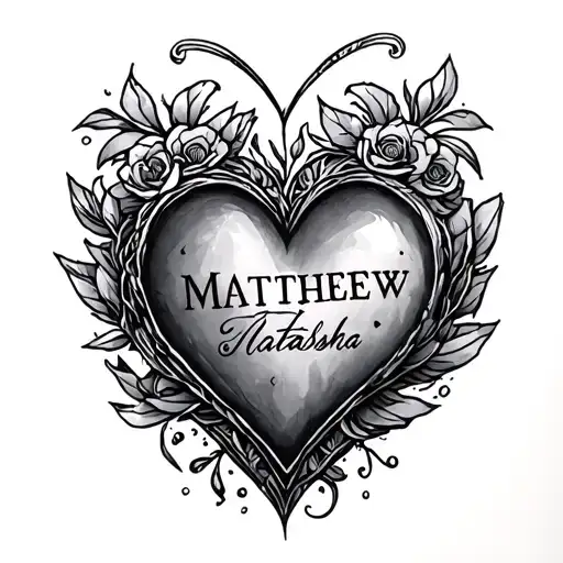 Names Matthew Natasha Patrick Love Heart