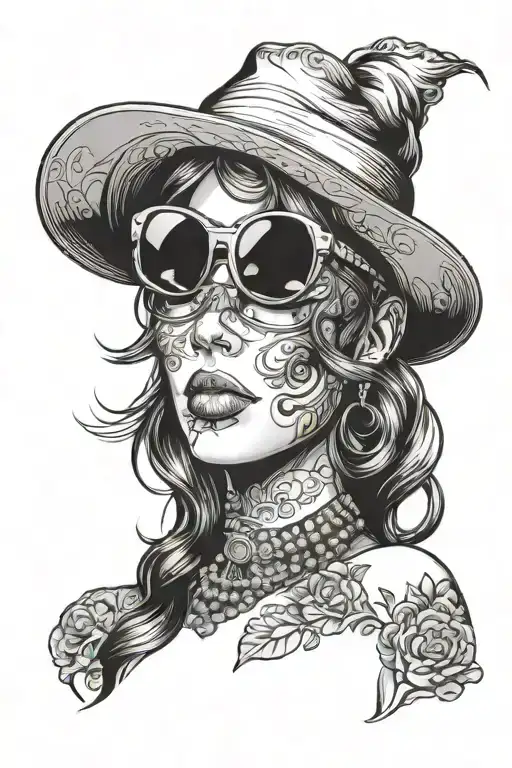 Little Sexy Girl With Sunglasses