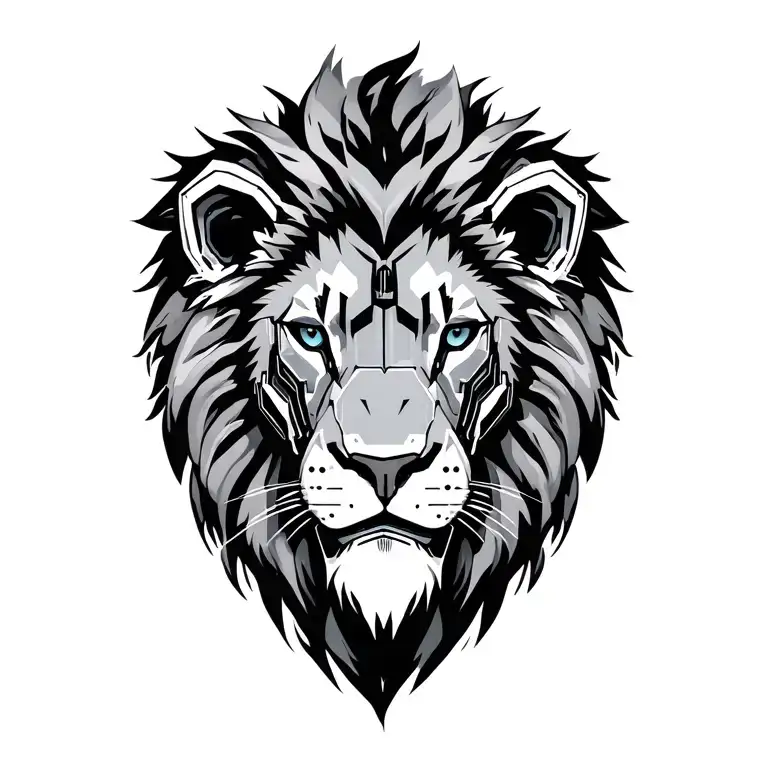 Half Lion Half Robot Lion