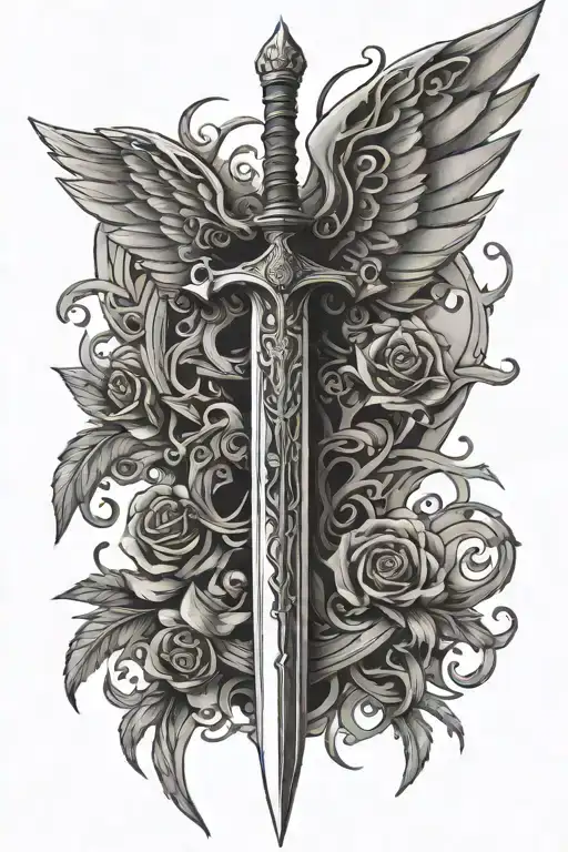 Sword And Angles Wings