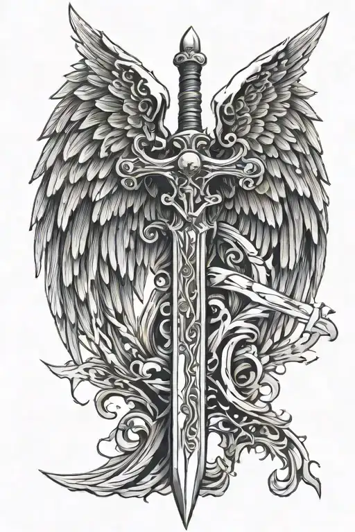 Angle Wing And Sword