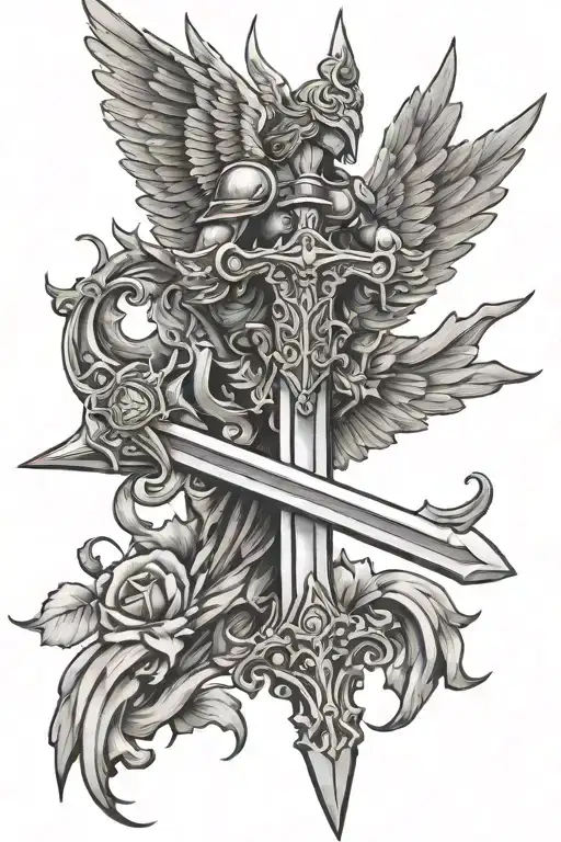 Angle Wing And Sword