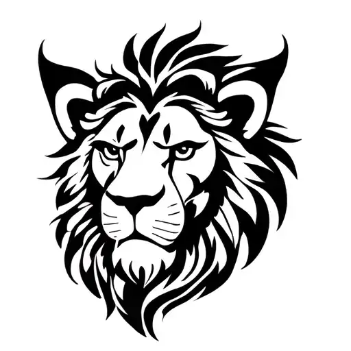 Lion Face Polynesian