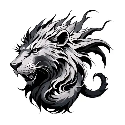 Lion And Dragon